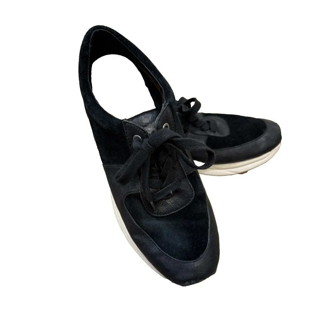 Patricia Nash Women's‎ Milano Sneakers Black Suede/Leather Size 9.5 M